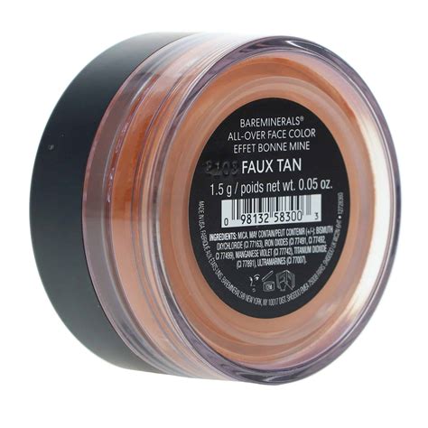 bare minerals faux tan face.